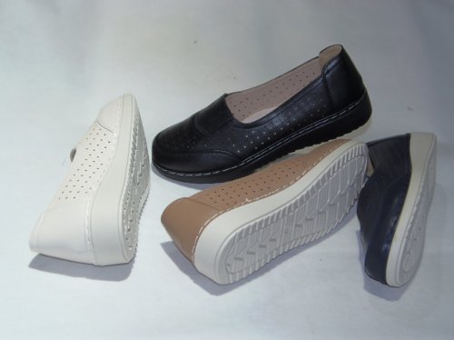 A7409-10 półbuty damskie dziurkowane Z