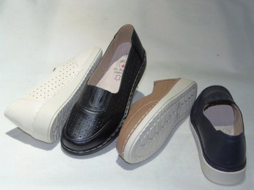 A7409-14 półbuty damskie dziurkowane