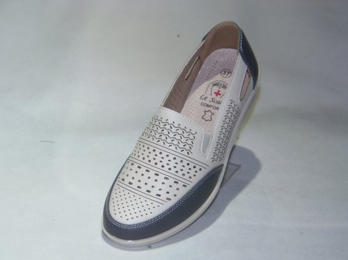 A7406-3 półbuty damskie dziurkowane P