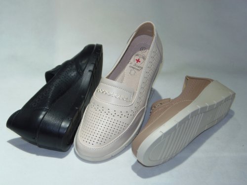 A7421-10 półbuty damskie dziurkowane