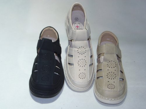 A7444-1 półbuty damskie dziurkowane P