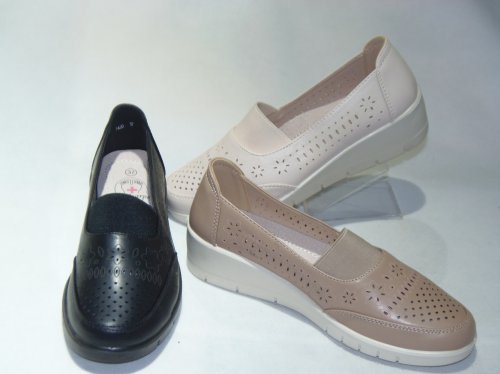 A7420-10 półbuty damskie dziurkowane W