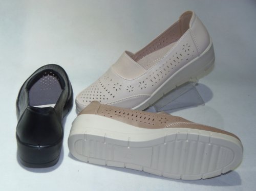 A7420-3 półbuty damskie dziurkowane Y