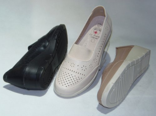 A7420-10 półbuty damskie dziurkowane