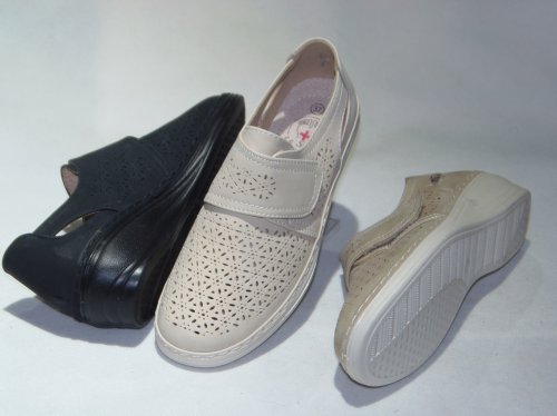 A7443-1 półbuty damskie dziurkowane T