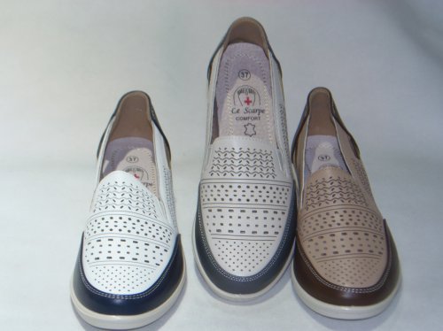 A7406-3 półbuty damskie dziurkowane U