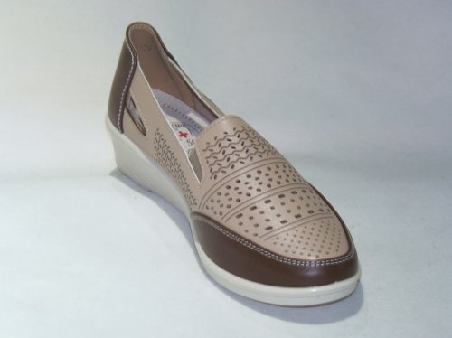 A7406-10 półbuty damskie dziurkowane S