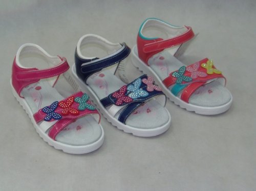 A 4768-22 Sandałki dziecięce dziewczęce w rozmiarach od 31 do 36